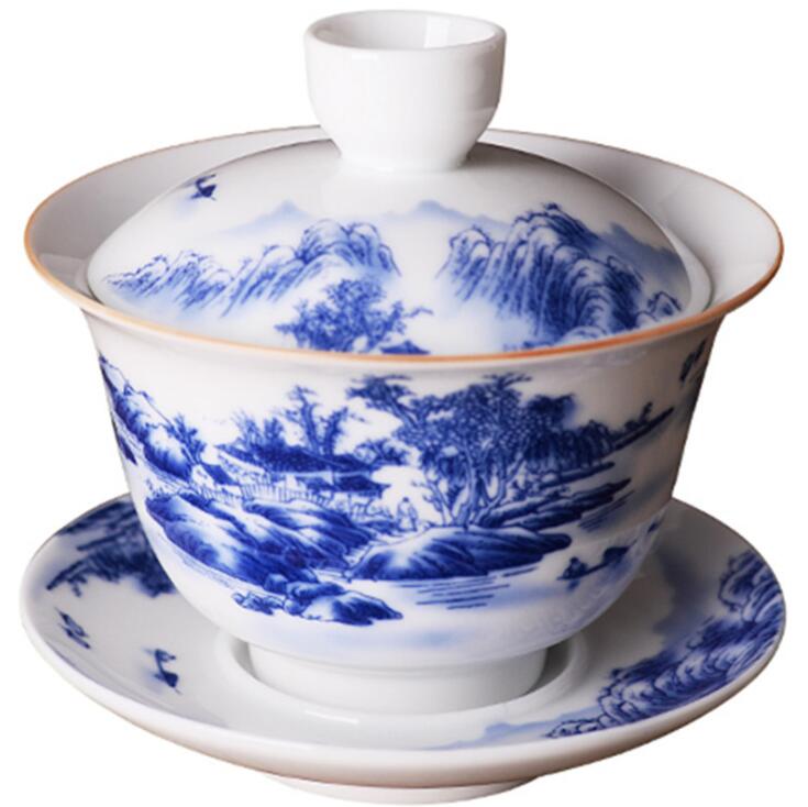 180ml kreativitet teservis gaiwan keramiska teserviser kung fu teceremoni skål teset tillbehör dekoration tillbehör hantverk