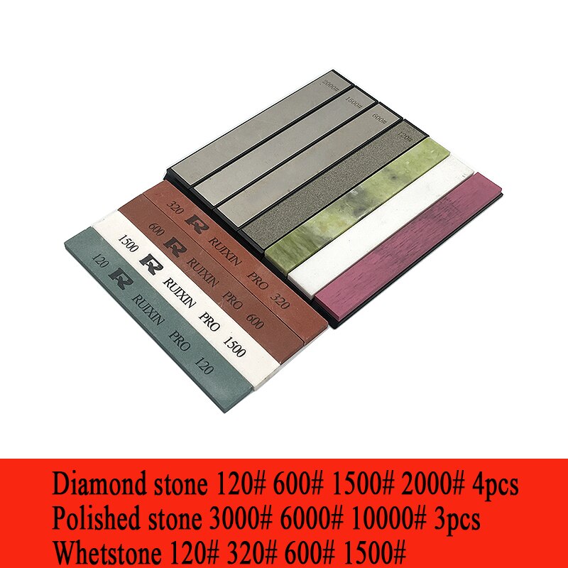 Diamant schärfen stein schleifstein Küche bar messer spitzer Schere Razor Whetstone Poliert leder anspitzer: Three sharpening sto