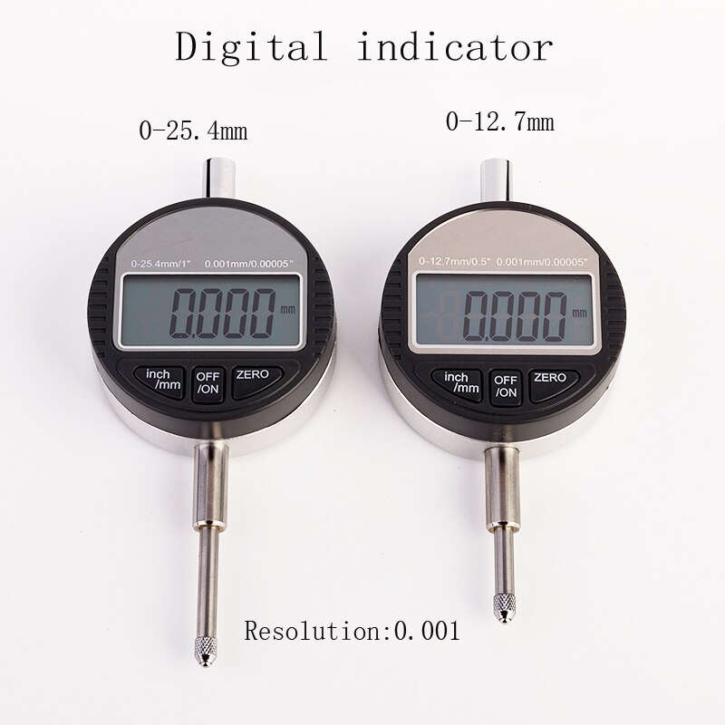 0-12.7mm digitala indikatorer 0.001 digitala mätklockor elektronisk mätklocka indikatortabell