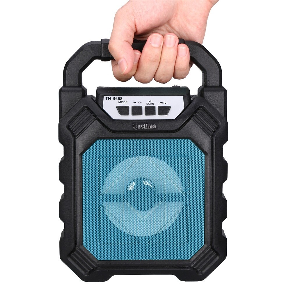 HIPERDEAL High Power Bluetooth Speaker Wireless Stereo Subwoofer Subwoofer Music Player Color LEDFM Radio HIFI Sound