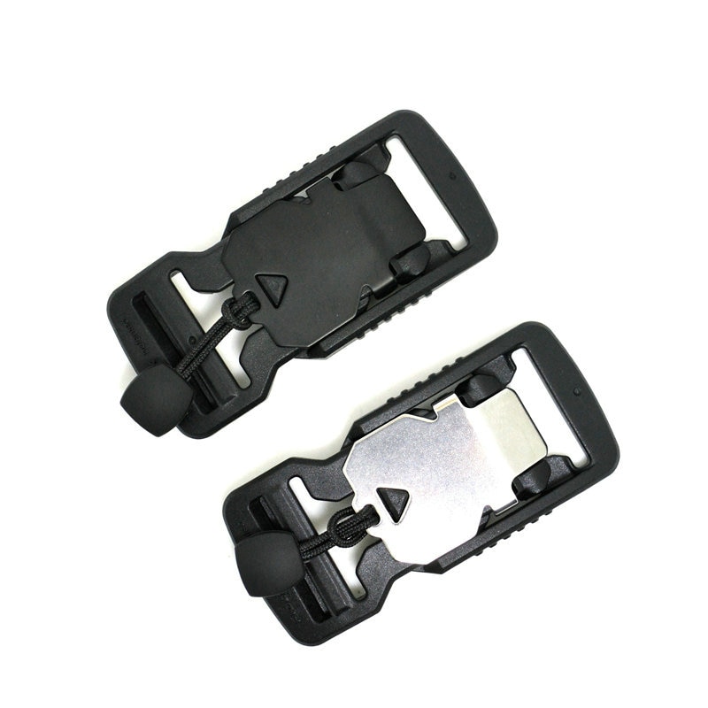 1 inch v-gesp, plastic gesp, magnetische gesp, hybride gesp van metaal/kunststof, met magneet aan de bovenkant