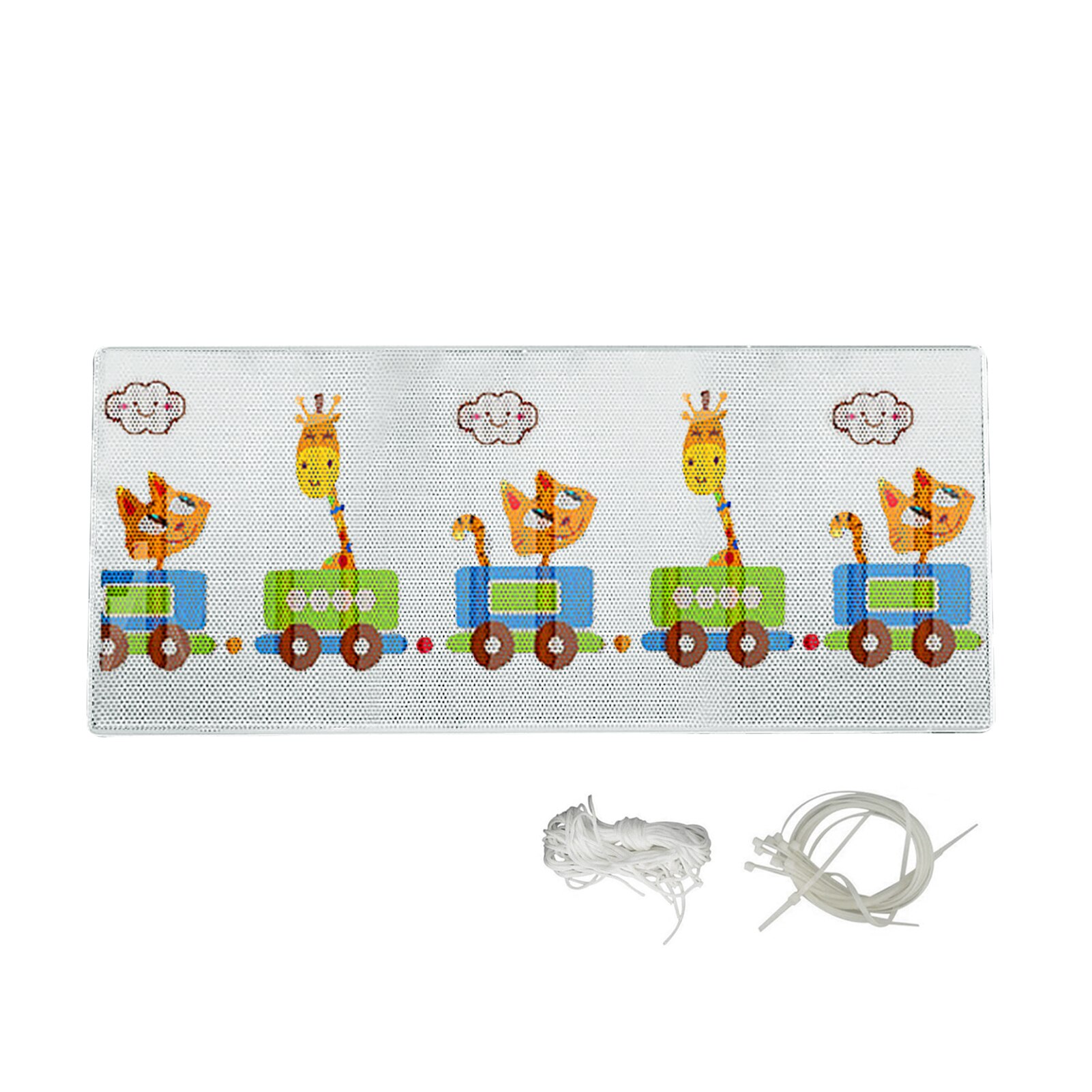 2/3m Kids Protection Stair Fence Sturdy Cartoon Indoor Outdoor Balcony Home Decor Fall Protection Kids Stairs Safety Net Thick