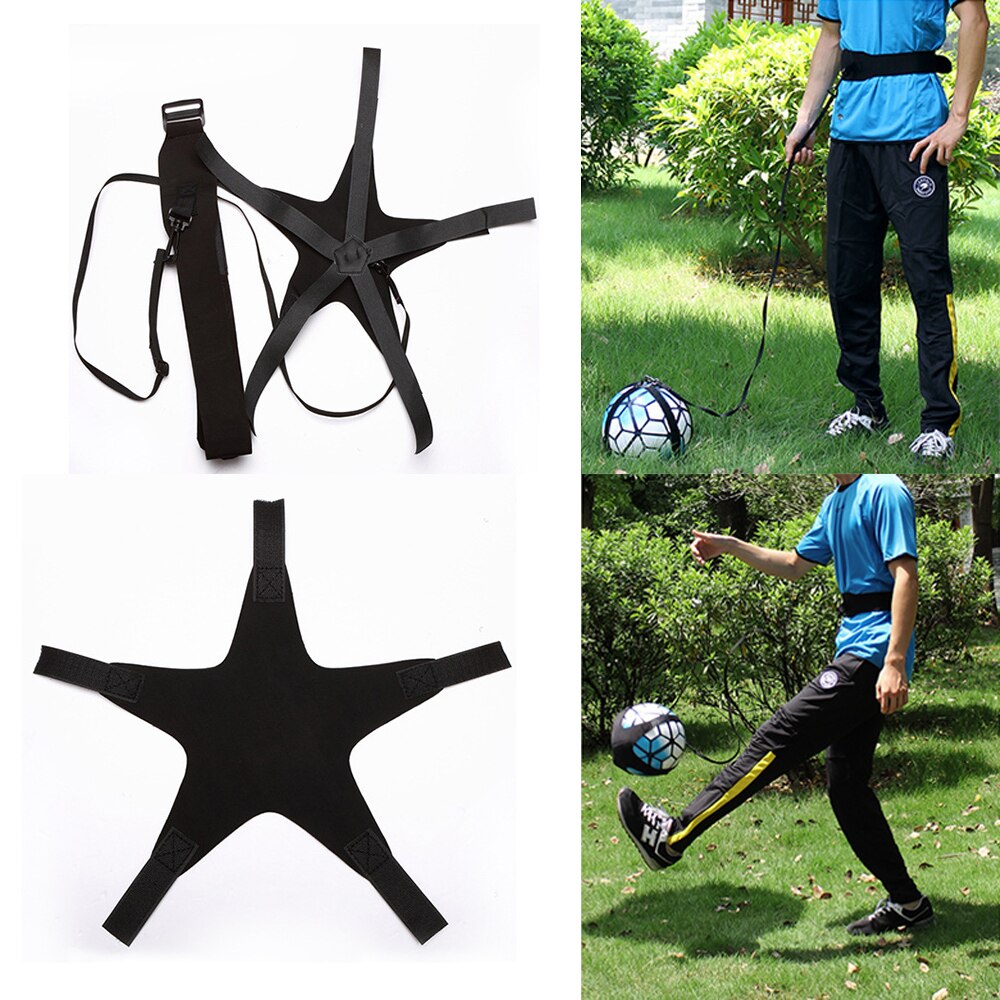 Football Soccer Kick Trainer Hands Free Solo Soccer Training Belt Training Aid for Kids Children Adults Practice Exercises Train: Default Title