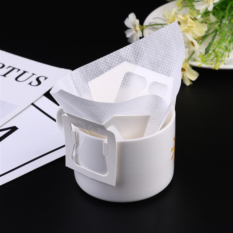 20Pcs/lot Disposable Drip Paper Coffee Filter Home Office Drip Coffee Filter Hanging Pour-Over Coffee Coffee Filter Bag Paper