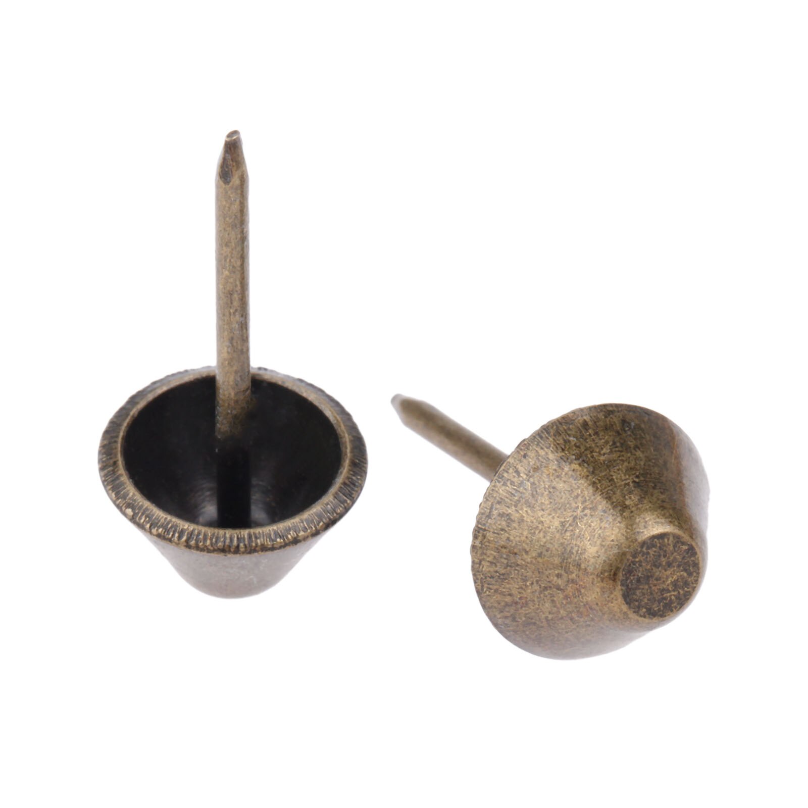 Tachuela decorativa con pasador para muebles, caja de madera de 11x17mm para tapicería de Bronce Antiguo, joyas para uñas, muebles, puertas de sofá, 50 Uds.