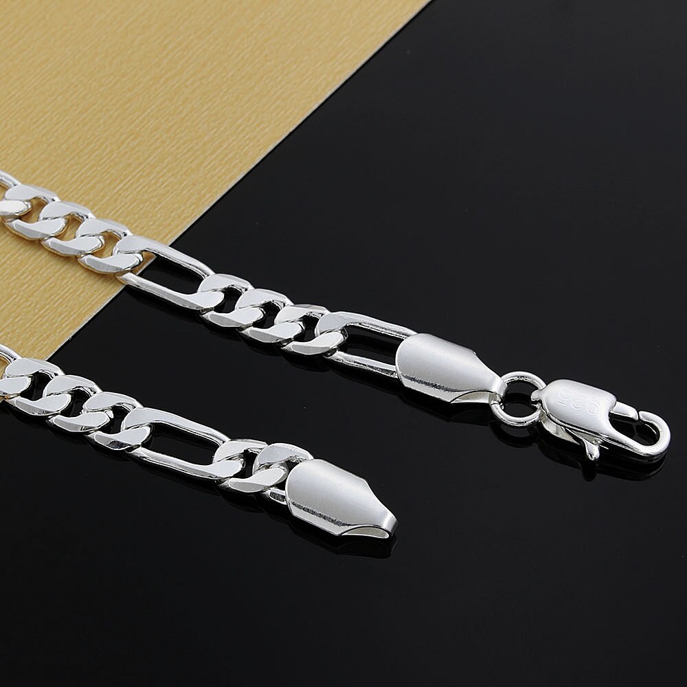 925 Zilveren Ketting Drie Kamers Een Ferrero 4Mm Ketting Zilveren Ketting Mannen &amp; Vrouwen Zilveren Ketting Mode Klassieke Sieraden