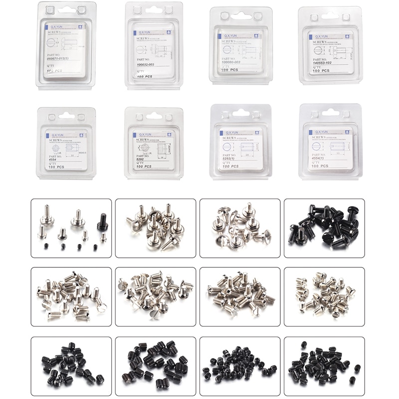 100pcs Sewing machine screw brother pegasus siruba kansai singer typical needle plate /feed dog/presser foot screw .....