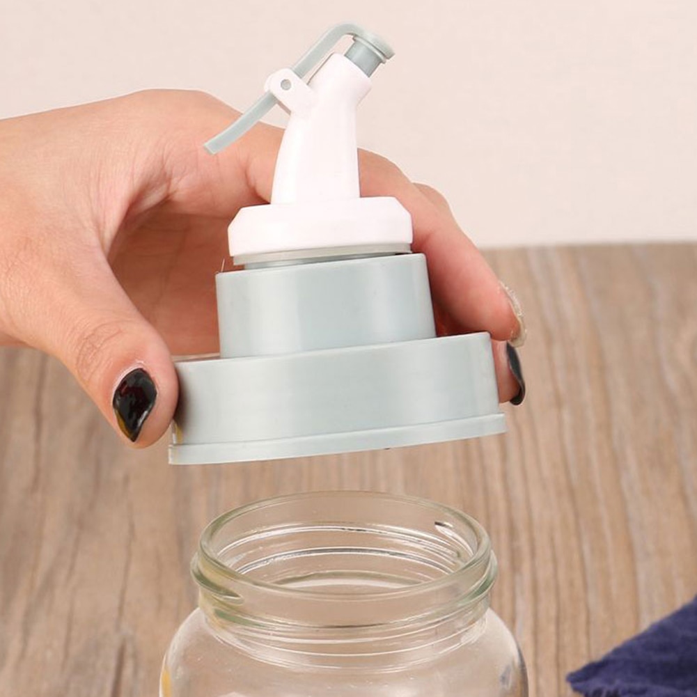 Köksmaterial flip top sprit dispenser munstycke olja vin vinäger flaska hällare med lock propp