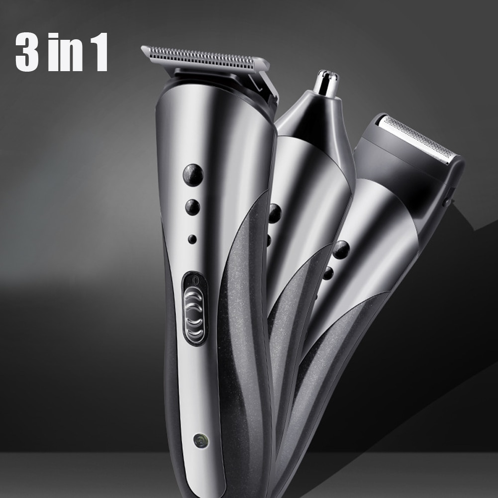 Newly 3-in-1 Electric Beard Shaver for Men Hair Clipper Set Nose Shaving Hair Trimmer CLA88: Default Title