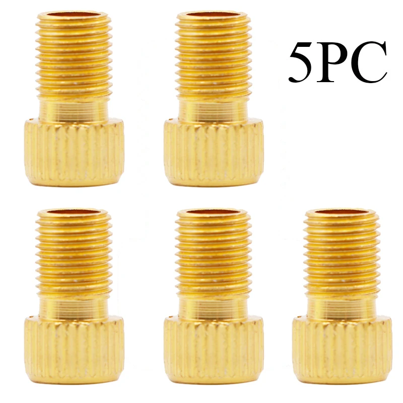 5/10 Pcs Bike Valve Adapter Presta To Schrader Tire Tube Transfer Valve Converter French Valve Adapter MTB Bicycle Accessories: Pink