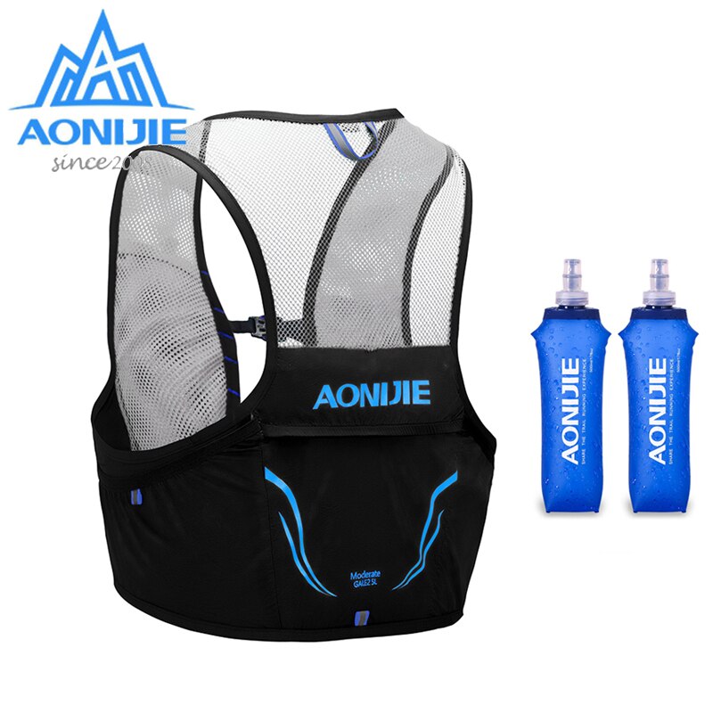 AONIJIE C932 2.5L Lightweight Backpack Running Vest Nylon Hydration Pack Bag Cycling Marathon Portable Ultralight Hiking 600ML