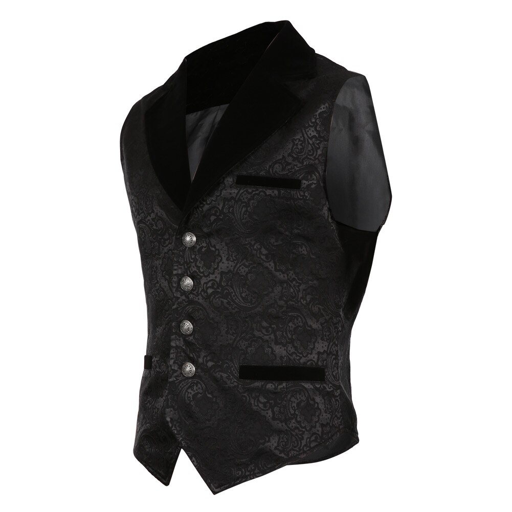 Adulte hommes gilet Steampunk Costume victorien Vintage gilet sans manches gothique veste Costume de fête