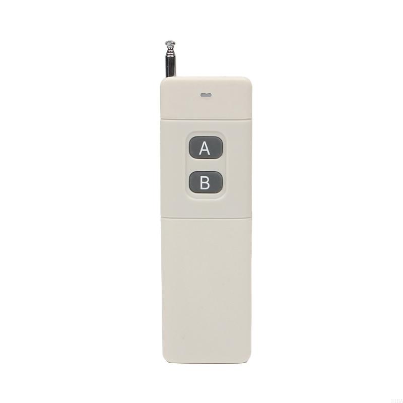 652F 3000m Long Distance High Power 4 6 8 12CH RF Remote Control Transmitter 433 MHZ Garage Door Gate Remote: black