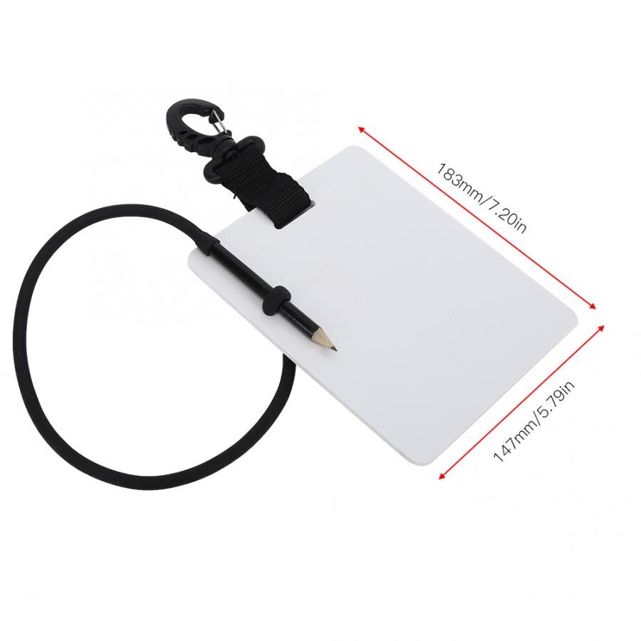 Practical Waterproof Wet Notes Notepad Underwater Notebook Writting Slate Handwriting Plate with Replaceable Pencil diving scuba