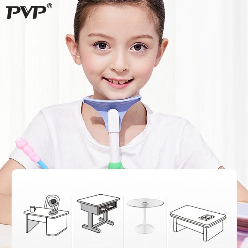 Zithoudingcorrector met siliconen kussen voor buikspieren, hoogteverstelling voor studenten, oogbescherming voor kinderen, houdingverstelling