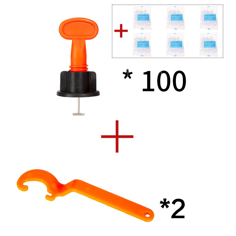 50pcs Tile Leveling System For Tile Laying Building Level Tools For Construction Floor Alignment Tiles