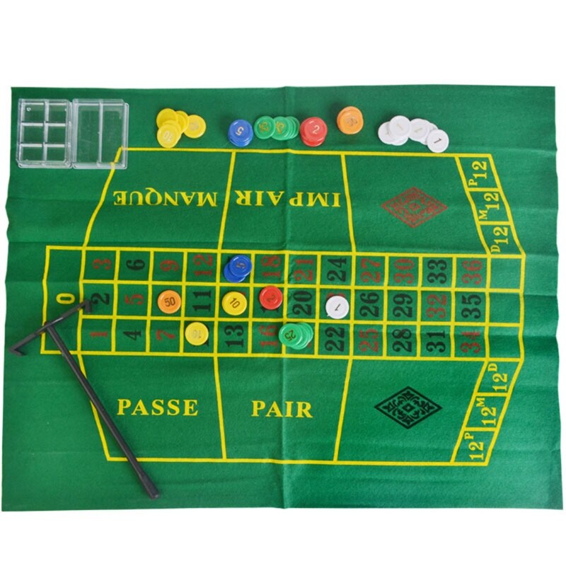 Juego de ruleta de 10 pulgadas, juego de mesa con fichas de póker para Bar, KTV, , juego de Borad