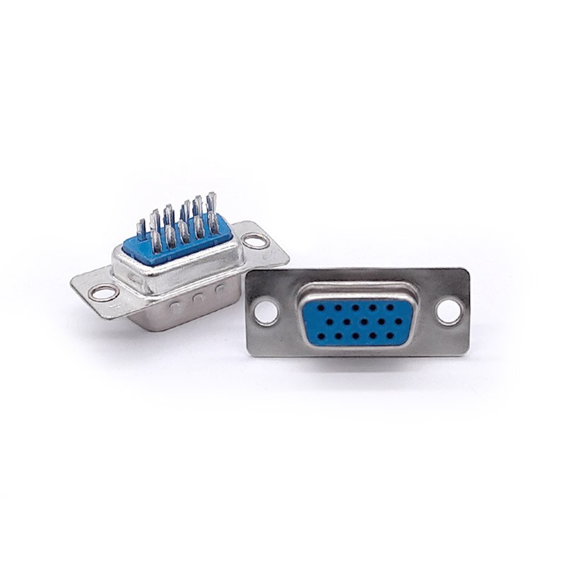 Connecteur de fil à souder DB15, 15 broches à trous, adaptateur VGA à 3 rangées, prise mâle femelle, port série, terminal soudé