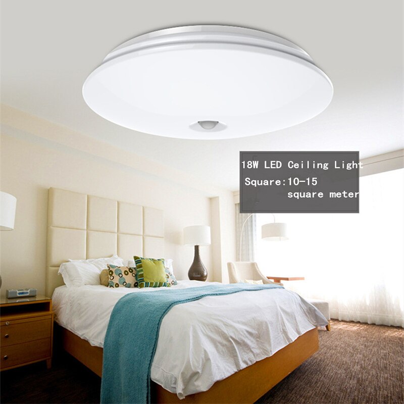 GLW 12W 18W PIR Motion Sensor LED Plafond Verlichting Opbouw Lamparas De Techo voor Gang Trappen Depot kid Kamer Passway