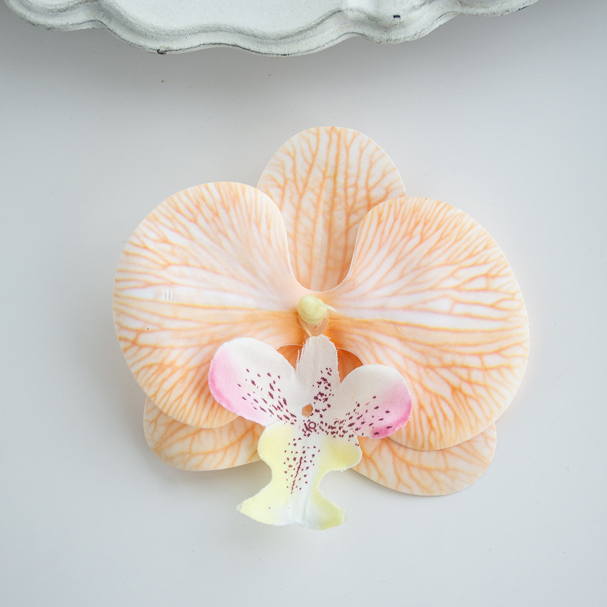 Flores artificiales de orquídeas y mariposas tailandesas, artículos más vendidos, accesorios nupciales para boda y Navidad, tocados y pinzas para el cabello, Diy: S / Gris