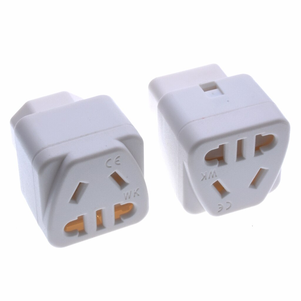IEC320-C14 Chinese AU EU US 2 Pin Universal Power Adaptor Plug PDU/UPS Server AC Power Adapter Plug Socket Converter*