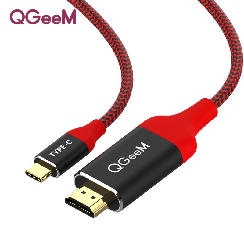 Usb C Naar Hdmi Kabel Adapter 4 K 1080P 60Hz Usb Type C Naar Hdmi 2.0 Kabel Thunderbolt 3 Kabel Voor Macbook Huawei Mate10 Sumsang S8: 4K 60HZ RED-BLACK / 1,2 m