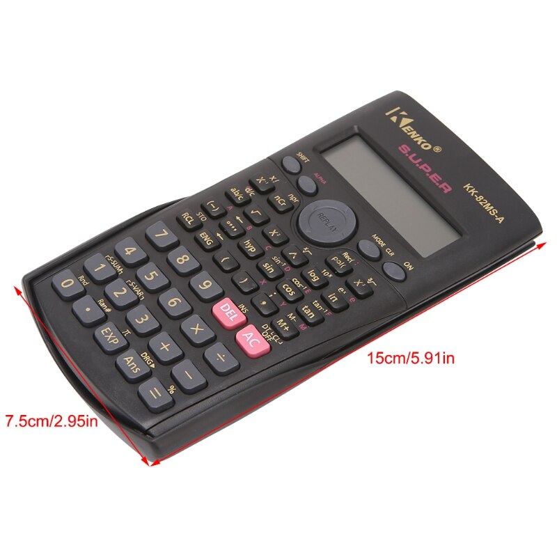 Student Multi-Function 2-Line Display 12 Digit Electronic Scientific Calculator