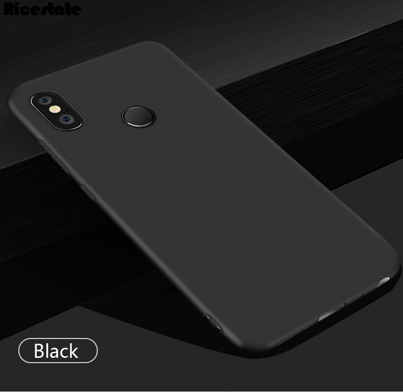 Voor Xiaomi Redmi S2 Case Soft Silicone Back Cover Telefoon Geval Xiaomi Redmi S2 S 2 Shockproof TPU Cover 5.99 inch: Black