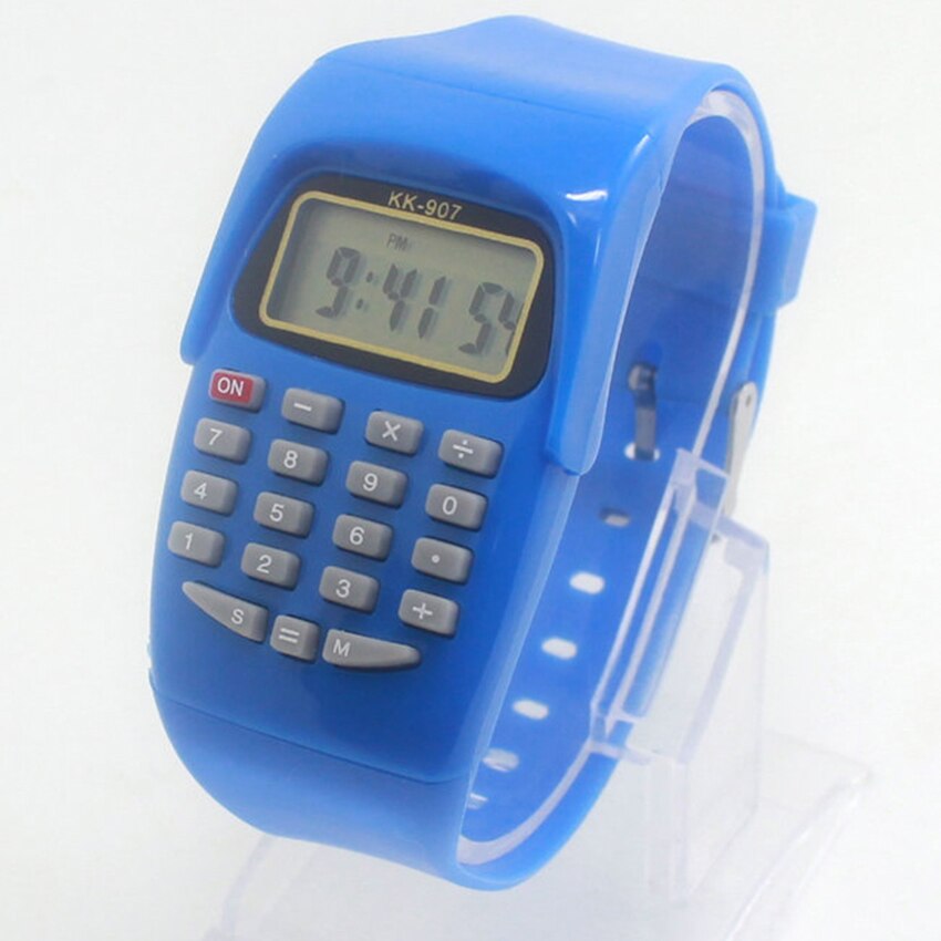Elektronische Horloge Rekenmachine Student Examen Horloge 8-cijferige Rekenmachine met Tijd en Datum Display Studenten Kinderen Berekenen Tool