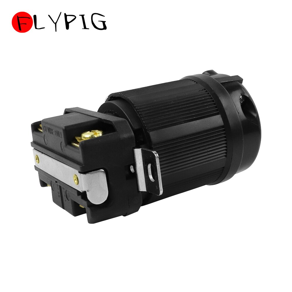 FLYPIG Generator RV AC Plug &amp; Socket L14-30 120V-250V 30A Male &amp; Female Wired Lock Connector US Industry Power Plug Receptacle