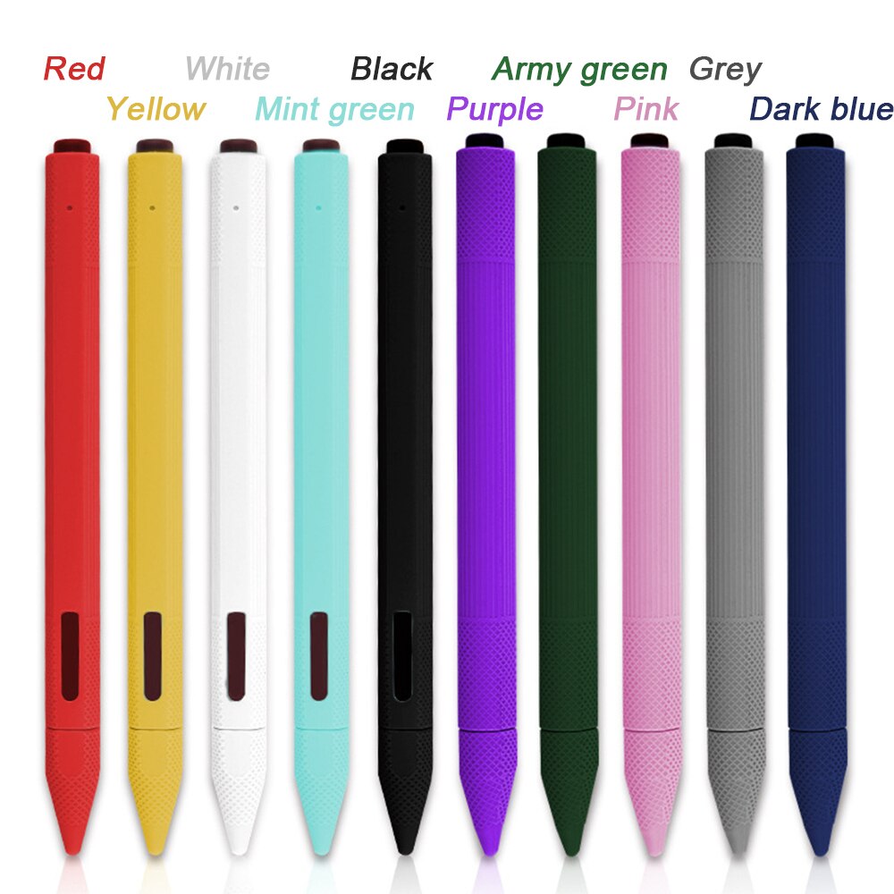 Soft Silicone Case For Surface Pencil Tip Cover Holder Tablet Touch Pen Stylus Full Protective Pouch Bags For Surface Touch Pen