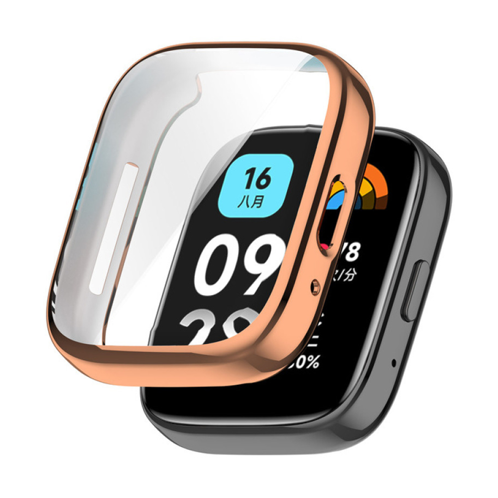 Funda protectora para Xiaomi Redmi Watch 4 3 accesorios, Protector de pantalla de TPU suave para Xiaomi Redmi watch 3 Active/3 Lite: XXL / Oliva oscuro