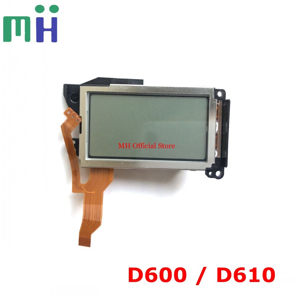 Segunda mano para Nikon D600 D610 LCD superior Reparación de cámara de pantalla de repuesto