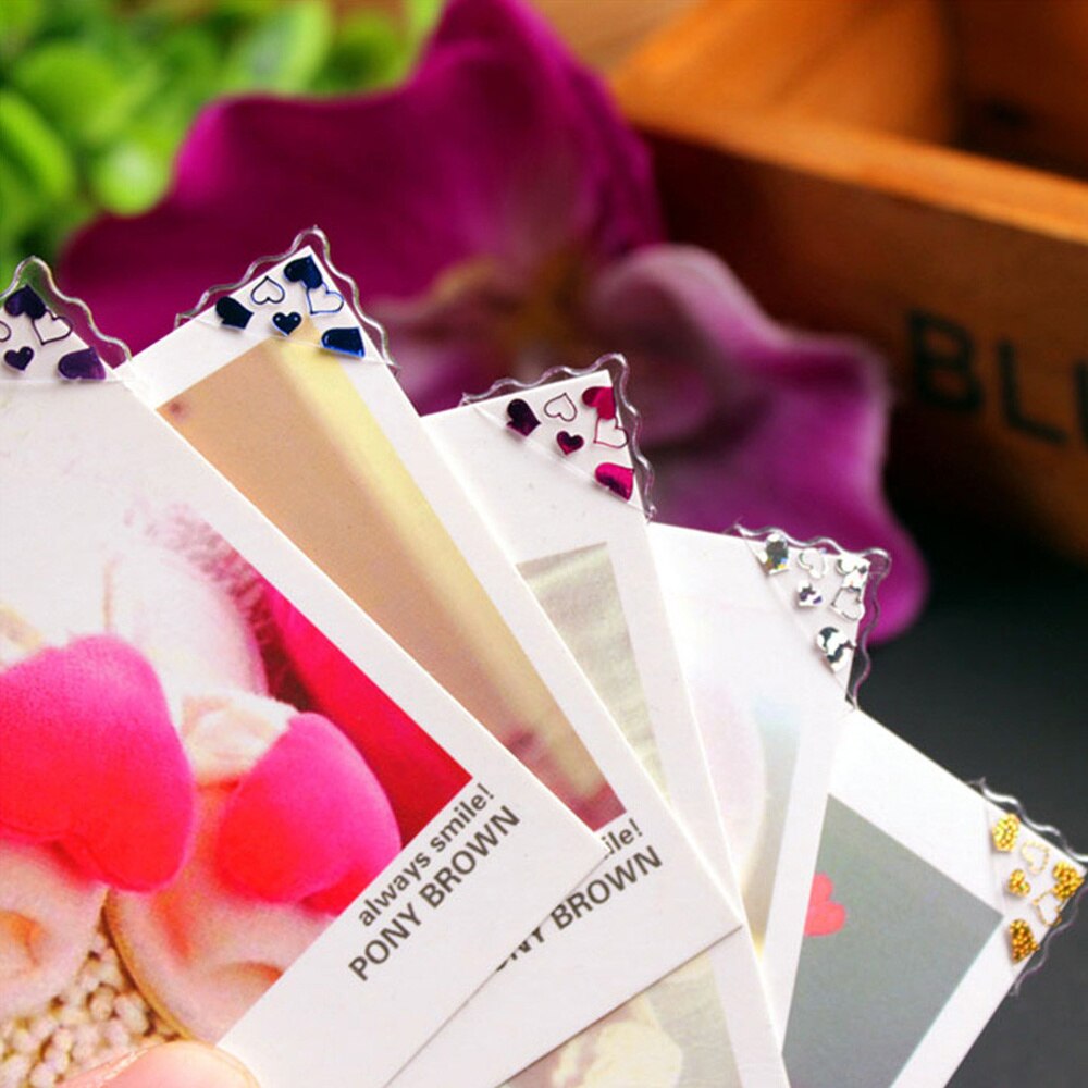 Photo corner self-adhesive picture stickers DIY album 10 pieces durable
