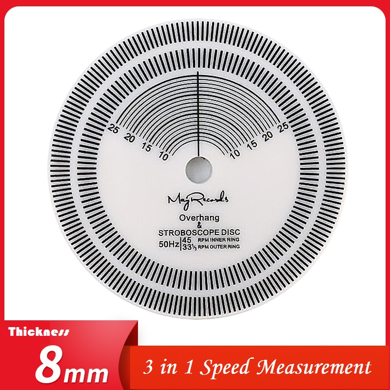 Lp Vinyl Record Draaitafel Phono Toerenteller Kalibratie Strobe Disc Stroboscoop Mat 3 In 1 Speed Fonograaf Accessoires