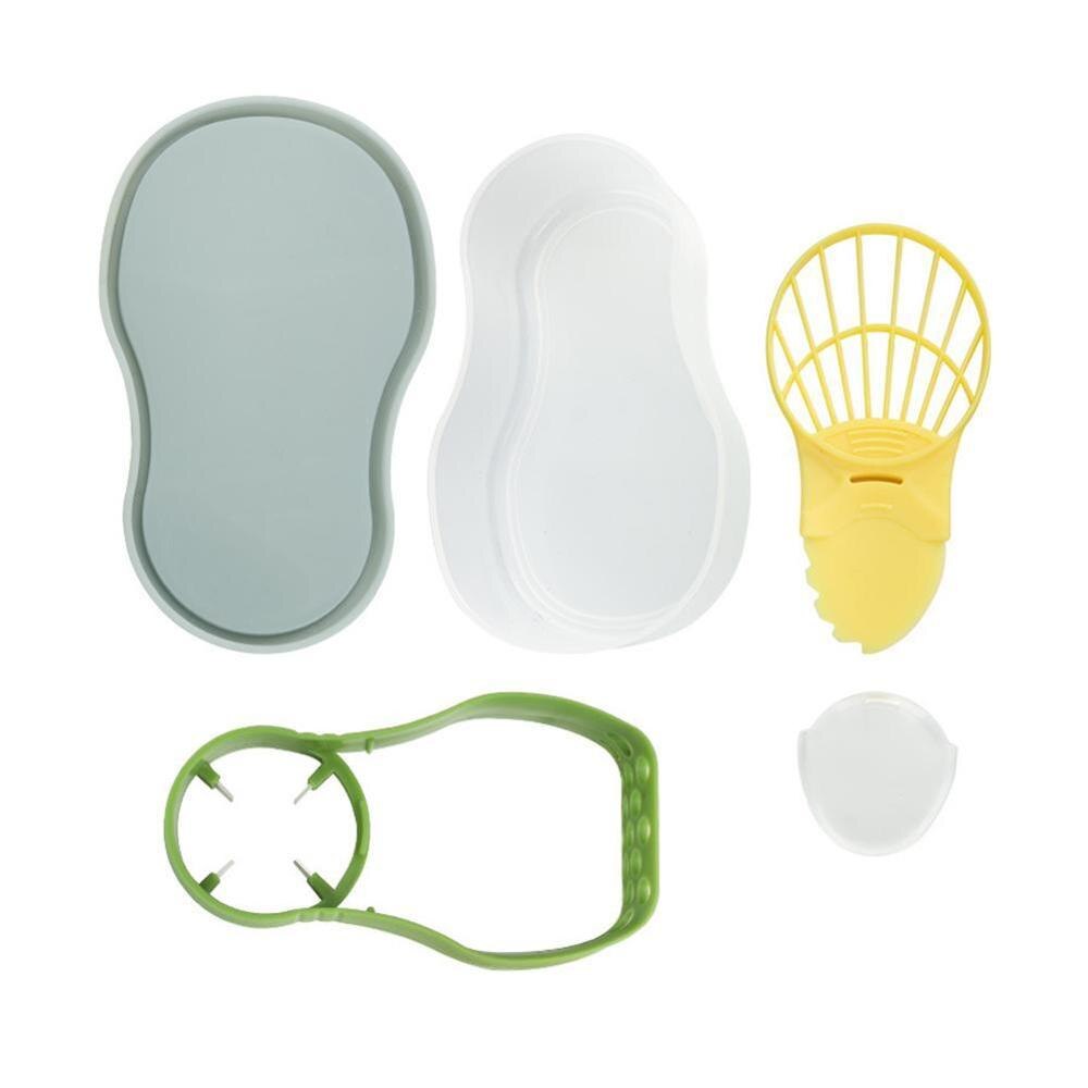 Rebanadora de aguacate 5 en 1, Set cortador y pelador de fruta, juego de herramientas multifuncionales para el hogar y la cocina, herramienta conveniente: Default Title