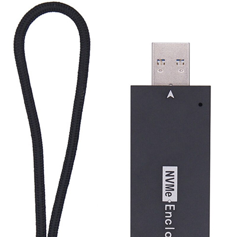 NVMe naar USB-adapter, M-Key M.2 NGFF NVME naar USB-kaartlezer, M.2 NVME USB 3.1-adapter voor 970/960-serie of andere M.2 SSD's met PCI-E-type