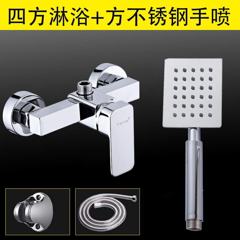 Wall mounted bathtub faucet waterfall bath faucet brass chrome finish bath shower mixer and cold water mixer: 1