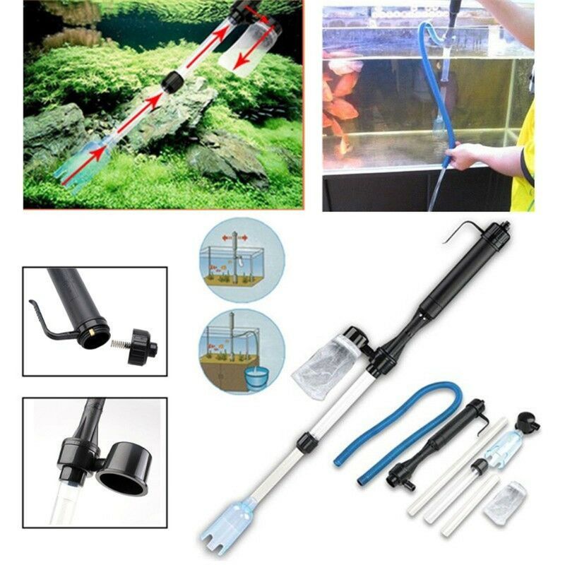 Aquarium Gravel Battery Fish Tank Vacuum Siphon Cleaner Pump Water Filter Clean Siphon Filter Cleaner Fish Tank Tools Aquarium