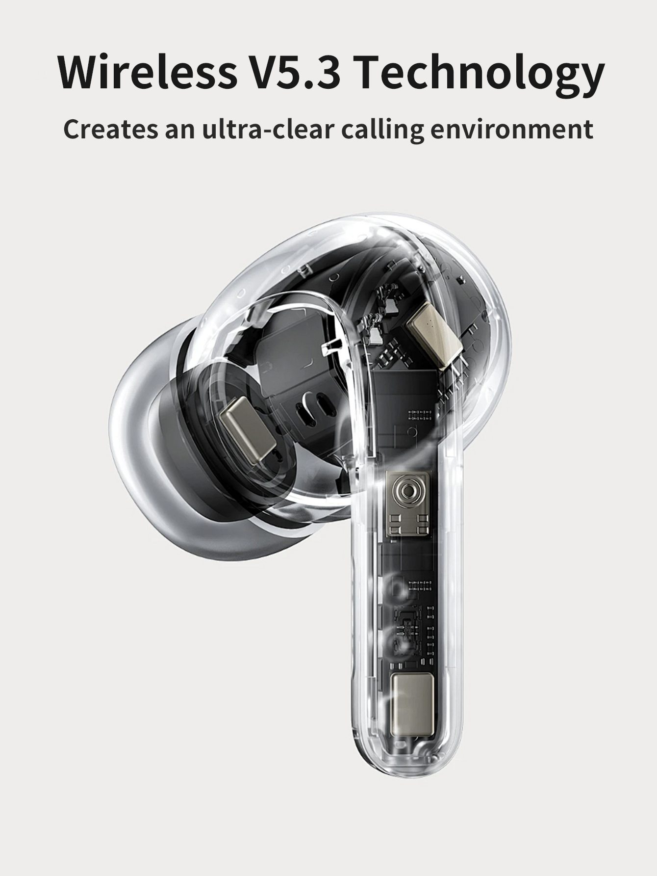 In-ear Bluetooth wireless headset, true wireless headset (earplug),Compatible with Apple, Android, and computers.