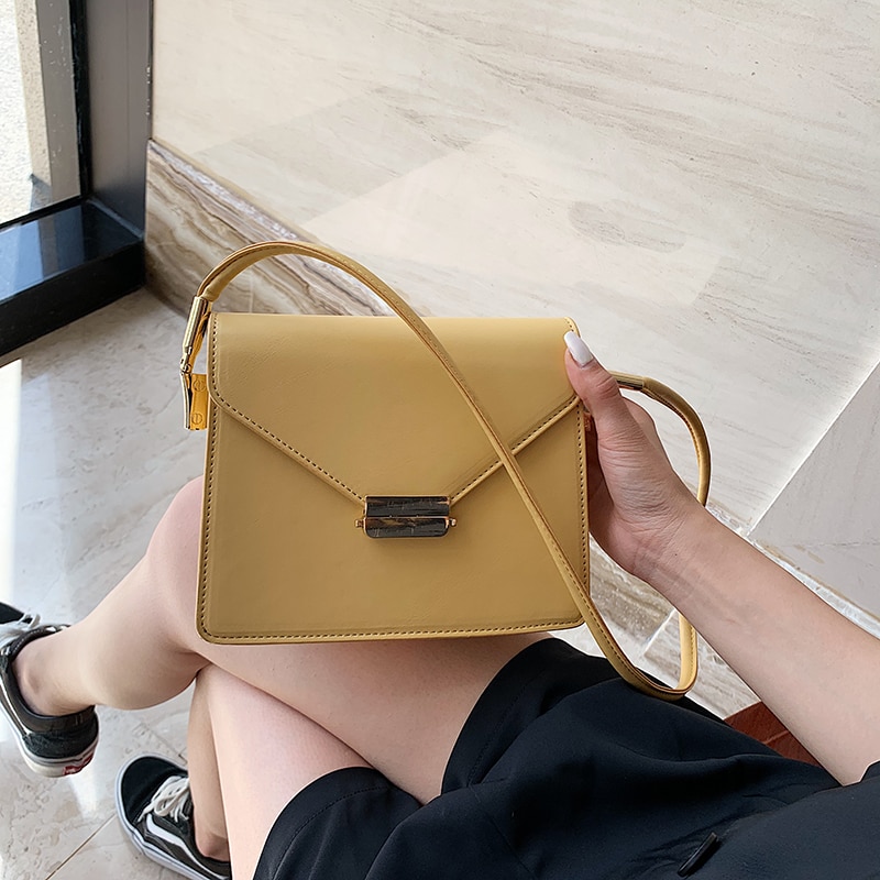 French Style For Female Bag Simple Solid Color Summer Popular Wave Version Of The Casual Wild Shoulder Bag Small Bags