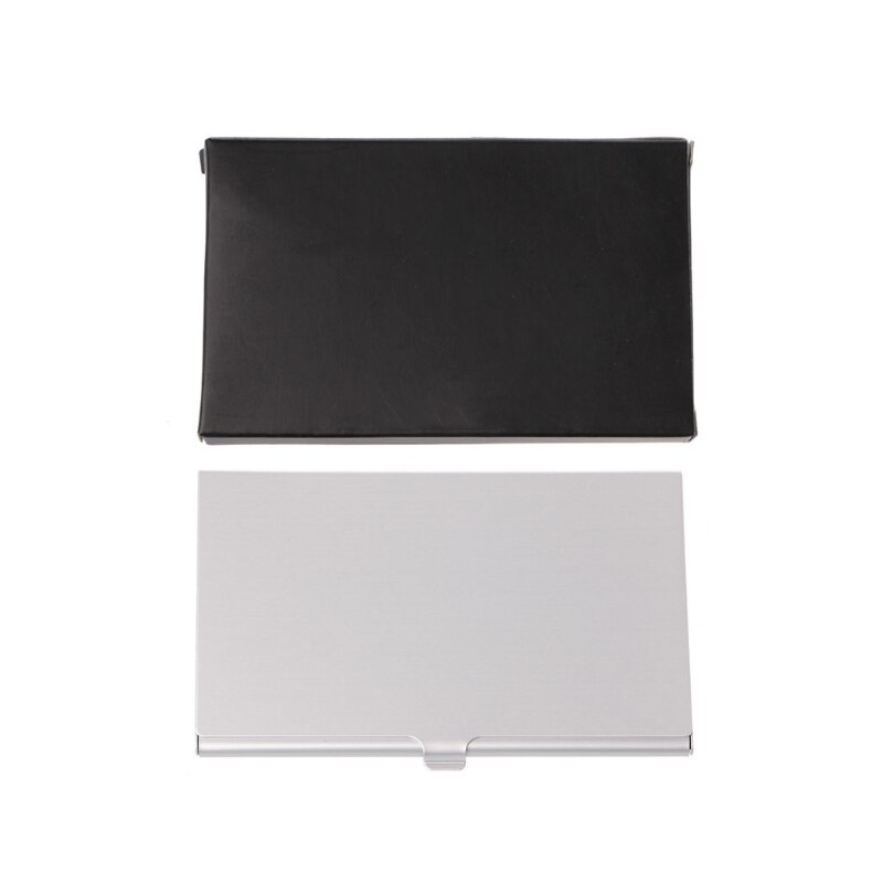 Monolager aluminiumlegering 1 kortstift  + 6 sim-korthållare skydd skyddslåda: Silver-