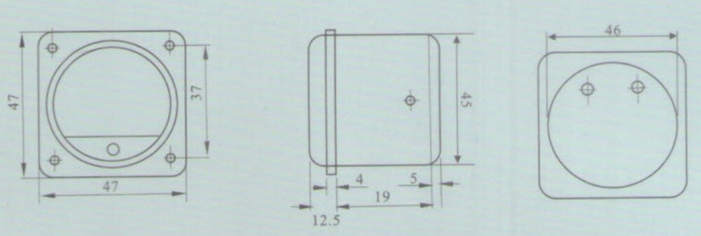 1PC DC 0-300MA Analog Ammeter Panel AMP Current Meter SO45 Panel Cutout Dia.:45mm directly Connect