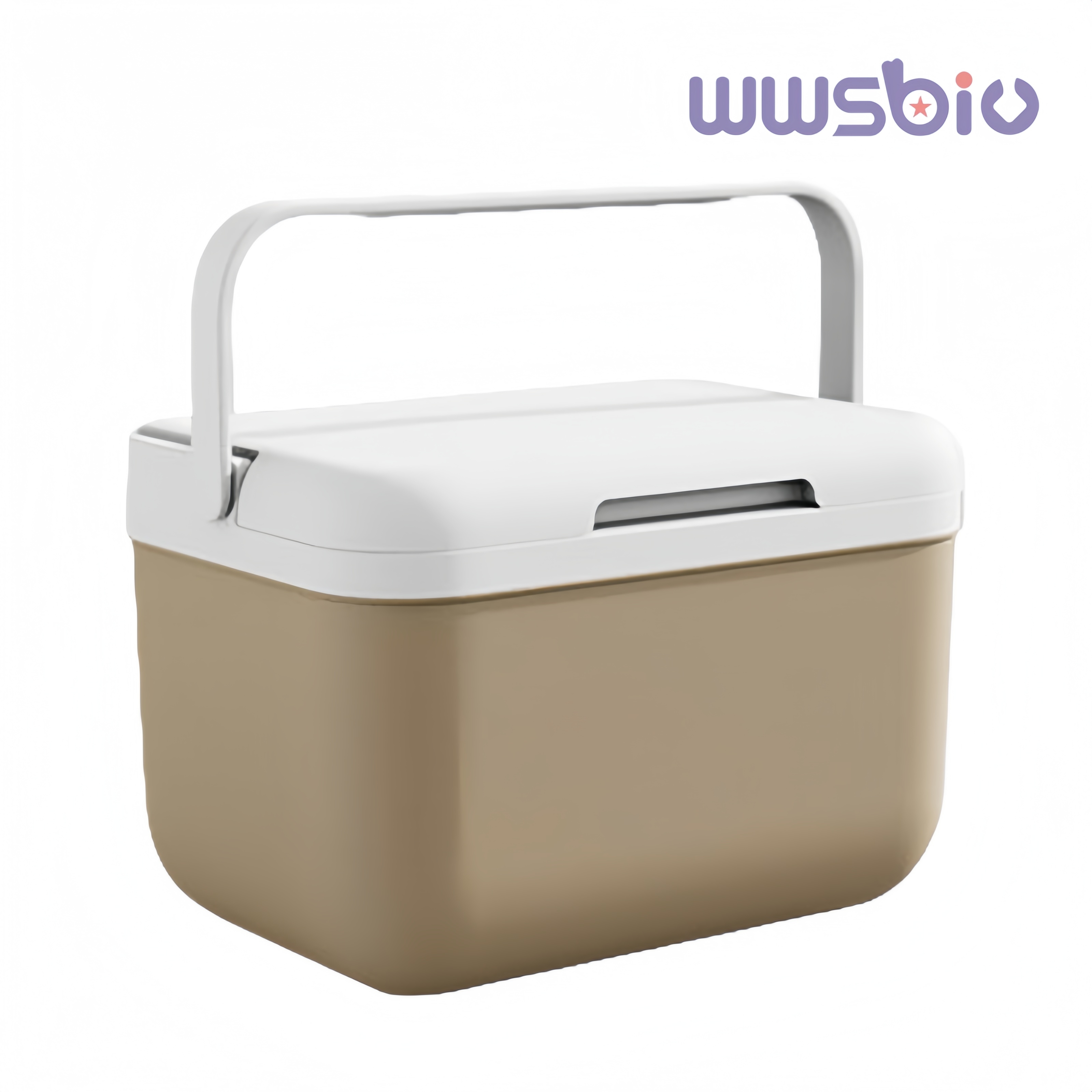 5l mini bilkylare icke-elektriska 5qt iskylare för utomhuscamping: Mörk khaki