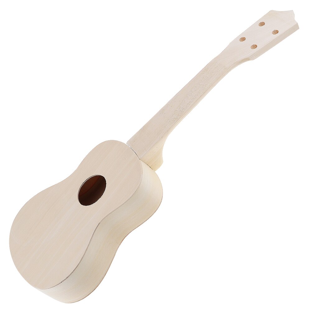 21 pouces tilleul ukulélé Kit de bricolage Soprano Hawaii guitare travail manuel peinture pour Parents-enfant campagne