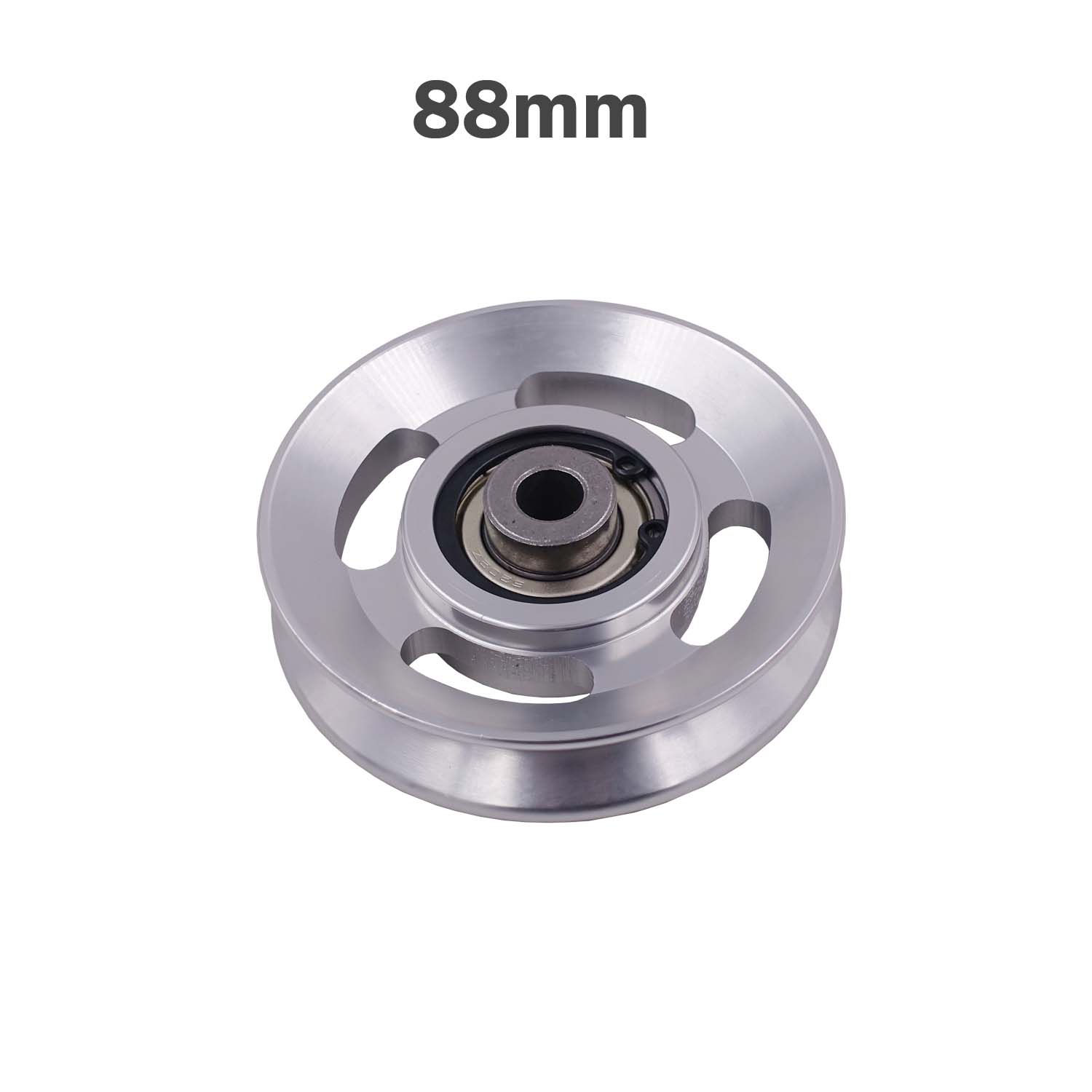Bearing Pulley Wheel for Gym Equipment Heavy Aluminium Alloy Cable Machine DIY Attachment Lifting Workout Sport Accessories: black