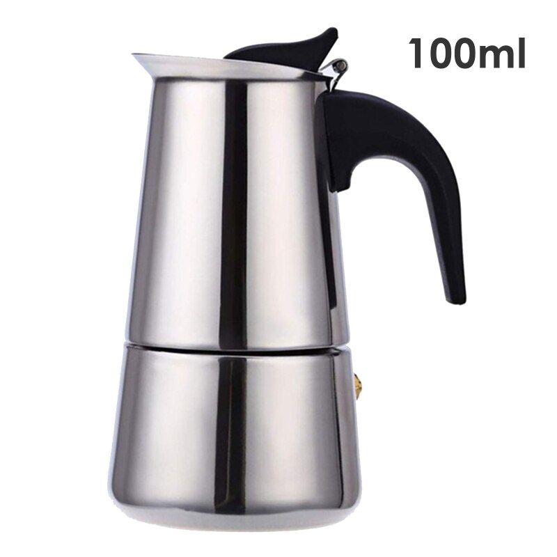 Steel Mocha Coffee Pot Mocha Coffee Maker Espresso &amp; Latte Cooker Coffee Maker Percolator Drink Tool Cafetiere Latte Cooker