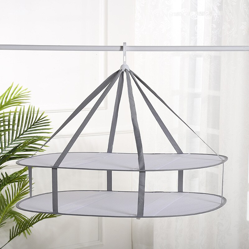 1pc Foldable Clothes Drying Net Basket Socks Underwear Sweater Drying Net Hanging Clothing Drying Basket Organizer Protect Cloth