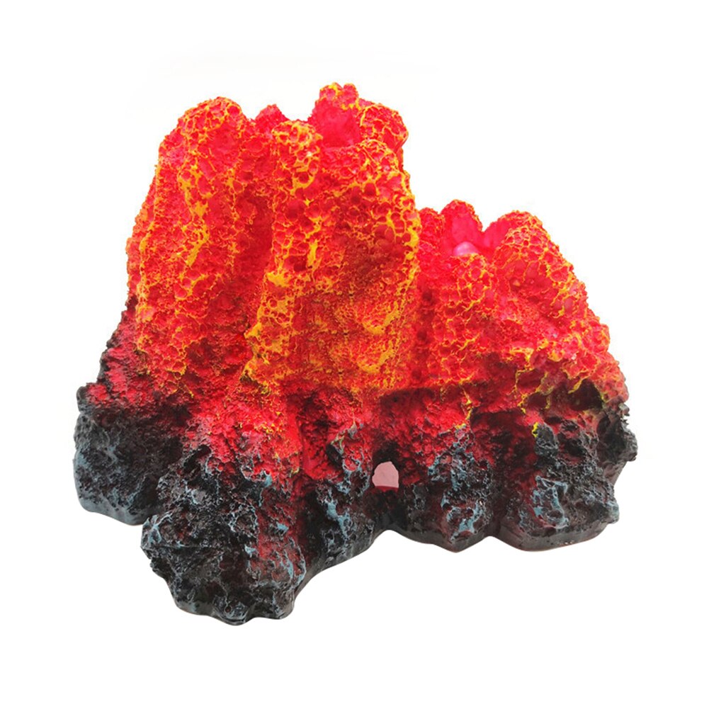 Akvarium dekoration simulering vulkan harpiks undervands ornament til akvarium
