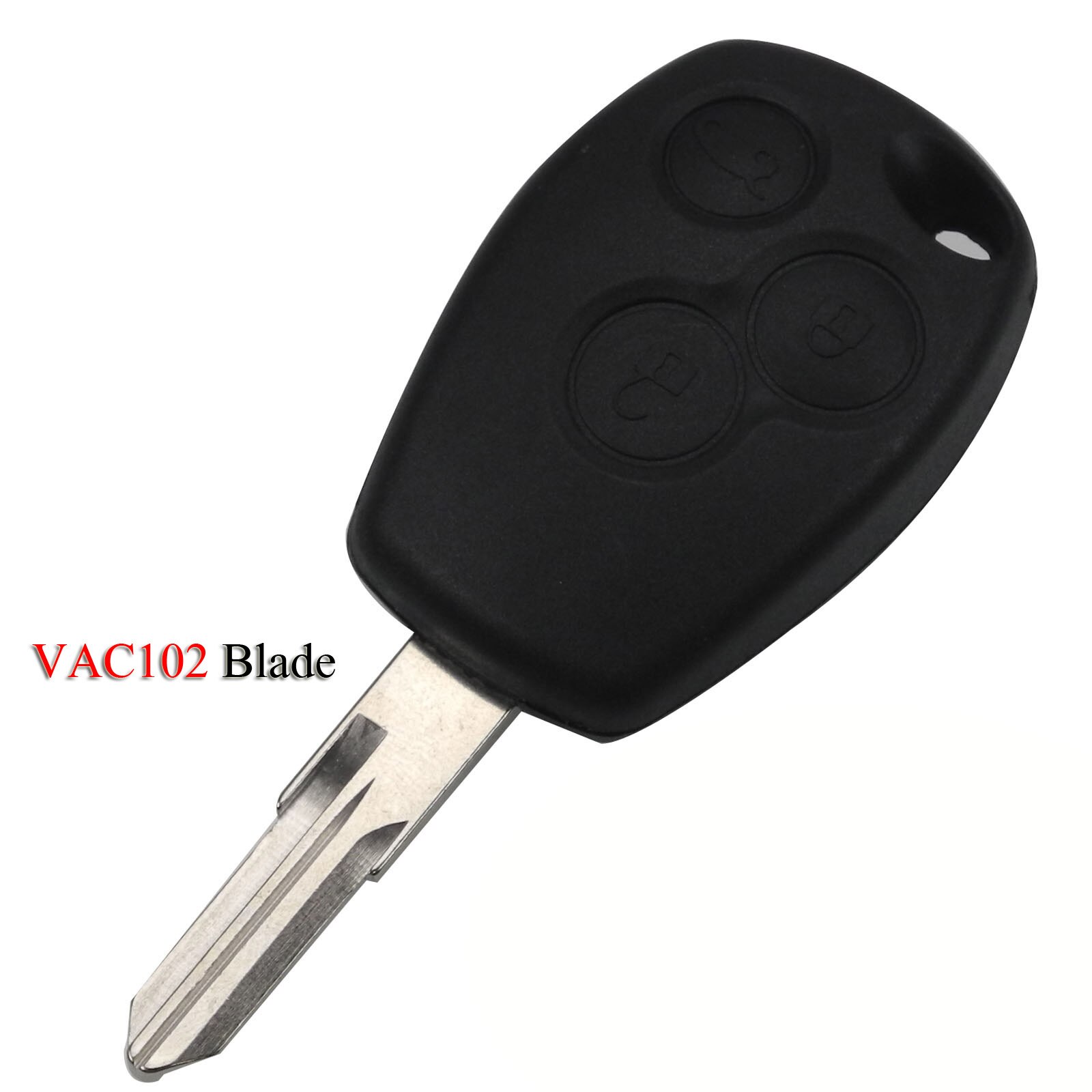Kutery Car Key Shell For Renault Trafic Vivaro Duster Logan Fluence Clio Sande Megane 3Buttons Replacement Remote Key Case Cover: VAC102 Blade